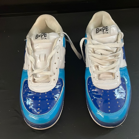 A Bathing Ape Bape Sta Navy FS-001 Sneaker DS Size 13 Used excellent condition - Picture 3 of 14